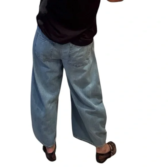 Current Gap mid rise ultrasoft easy pull on horseshoe jeans in medium wash - Picture 3 of 5